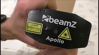 beamz Apollo Multipoint Laser unboxing and first try