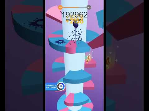 Salto Helix: Nivel 1078 #helixjump #mobile #shorts