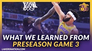 Lakers Nation Podcasts: What We Learned From Lakers Preseason Game 3
