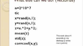 Speeding Up Your Matlab Scripts (Performance Improvement)