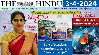 3-4-2024 | The Hindu Newspaper Analysis in English | #upsc #IAS #currentaffairs #editorialanalysis