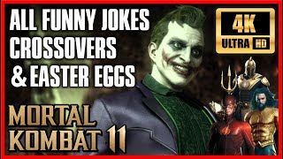 MORTAL KOMBAT 11 JOKER Character Banter [4K UHD] All Intros Funny Dialogues Easter Eggs & Crossovers