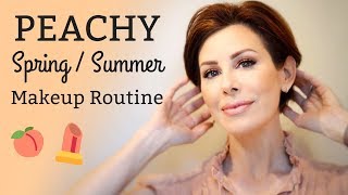 Peachy Spring-Summer Makeup Routine 🍑| Dominique Sachse