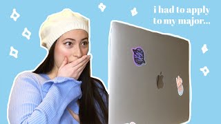 declaring my major at Columbia University / reacting to my major application decision!