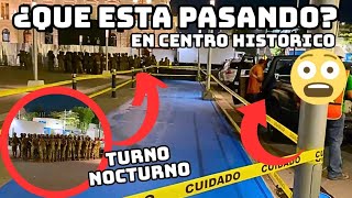 SIGUEN LOS TRABAJOS NO PARAN EN EL CENTRO HISTORICO/ que avances hay?/turno noct