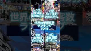 世界の乗降客数ランキング！だけど全部日本🇯🇵WWW#地理 #地理系を救おう #ランキング #乗降客数ランキング