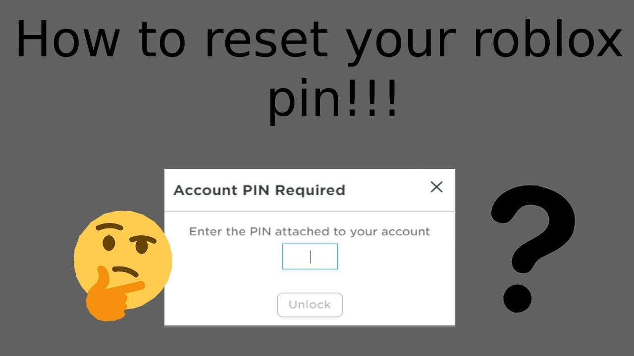 How To Change Your Roblox Pin - 2021 - YouTube