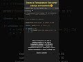 Create a temperature converter using python 😎 Celsius to Farenhite  #shorts #python #pythonprojects