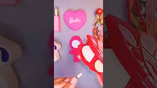 Barbie Deluxe Makeup Cosmetic Set #asmr #barbiemakeup #unicorn #barbiecartoon #babydoll #hellokitty