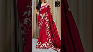 1600/-Beautiful vichitra silk sarees with all over beads , embroidery cut work border ph:8523844182