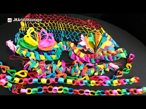 7 Paper Decorations | DIY How to make | Summer camp craft | JK Arts 1054 7 Paper Decorations | DIY How to make | Summer camp craft | JK Arts 1054
