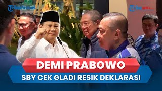 SBY Turun Gunung, Cek Gladi Resik Rapimnas Deklarasi Resmi Dukungan Demokrat untuk Prabowo