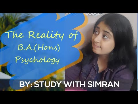 The Actual Reality Of B.A. (Hons) Psychology | Study With Simran - YouTube