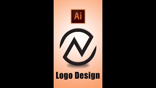 Create (n) Logo Design  in Illustrator | Simple monogram grid Logos | N  Letter Logo Design #shorts