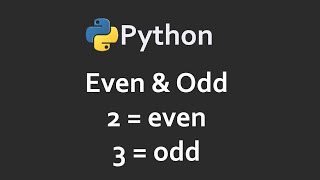 Even And Odd Program In Python | Solutions For Python 100 Exercises | Program7 | CodingFacts