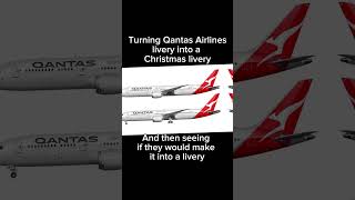 Qantas Airlines Christmas Livery #shorts #fyp #aviation #australia #christmas @Qantas