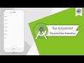 How to Implement RecyclerView Animation in Android Studio | RecyclerViewAnimation | Android Coding