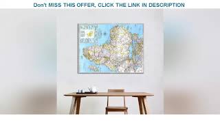 Deal 150x225cm Non-woven World Map Vinyl Spray Painting African HD Map In 1990 Edition for Home Off