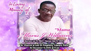Funeral Service for Marvis Williams