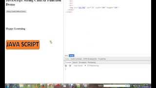 STRINGS CHARAT METHOD IN JAVASCRIPT DEMO
