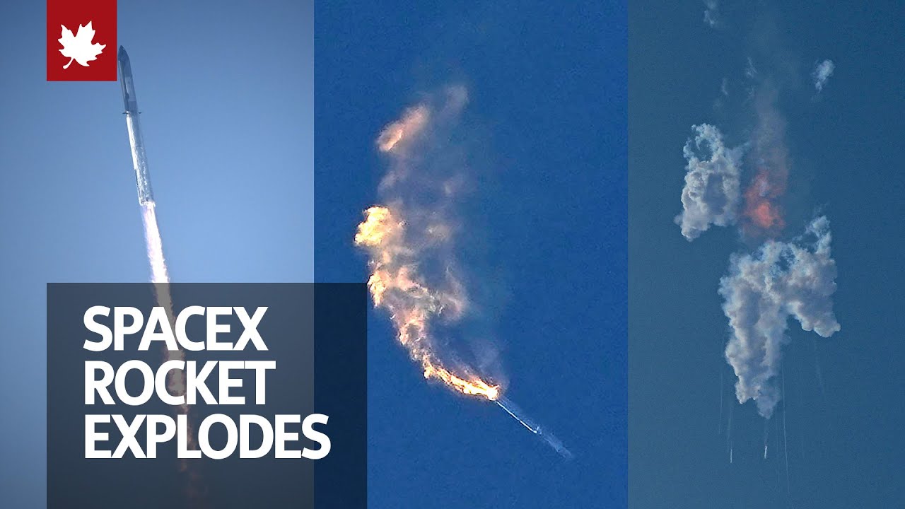 SpaceX Rocket Explodes Minutes Into Test Flight - YouTube