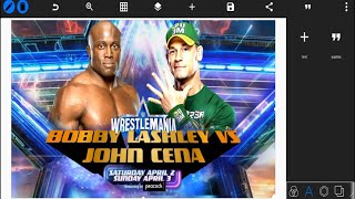 how to make WWE match card in mobile | pixellab tutorial #wrestlemania38