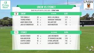 NPC - Poidevin-Gray Shield - Round 5 - UNSW v Sydney