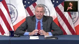 Mayor de Blasio Holds Media Availability