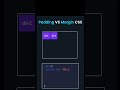 Padding Vs Margin #css #webdesign #webdevelopment #html