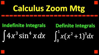 Indefinite Trig Integrals & An Intro to Definite Integrals in Calculus 1