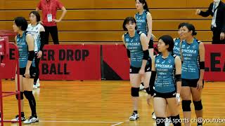 試合前の練習【女子バレー】ブレス浜松～【Japanese volleyball】4K