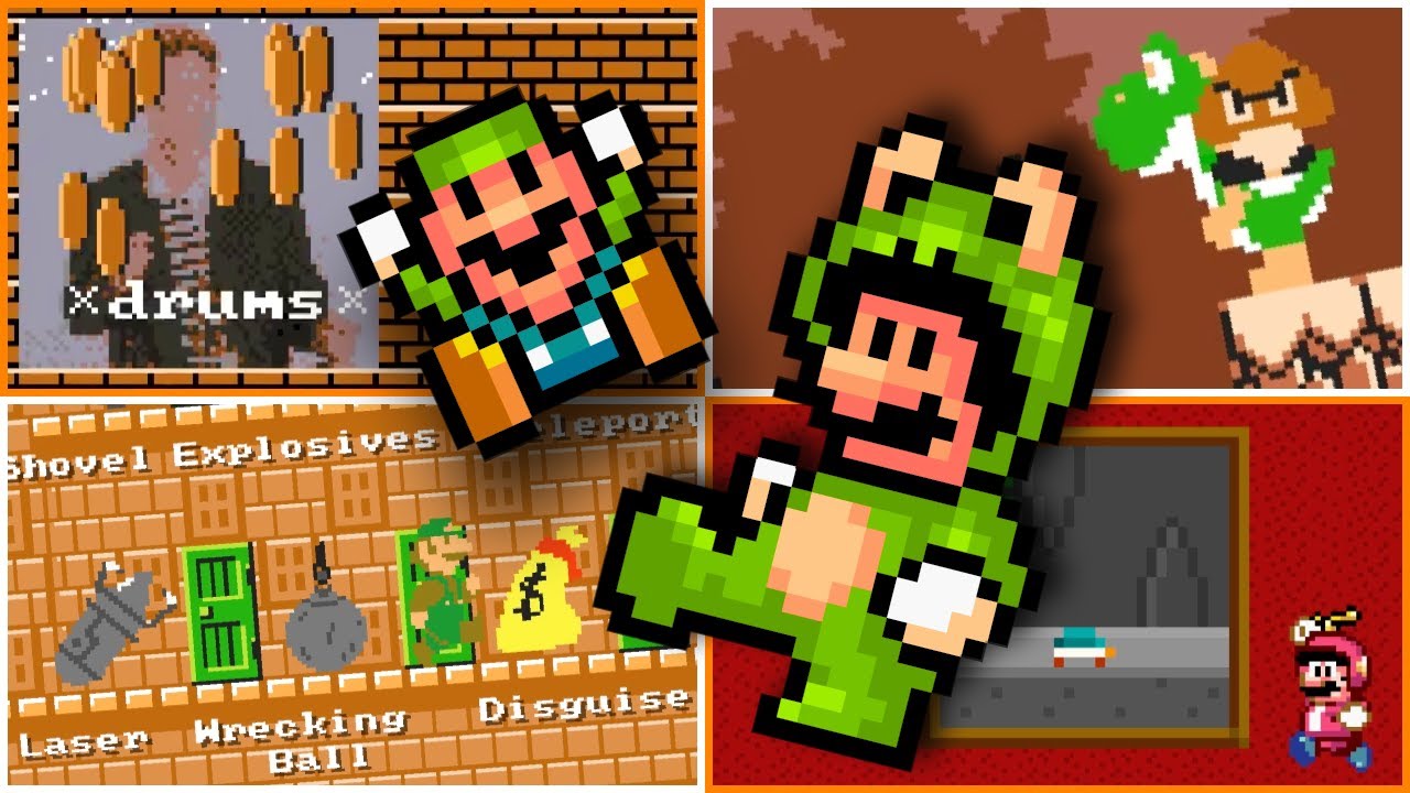 Creative Funny Weird Pixel Art Levels Mario Multiverse Youtube