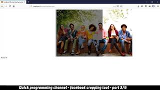 Facebook image cropping tool using Javascript CSS PHP - Part3/6