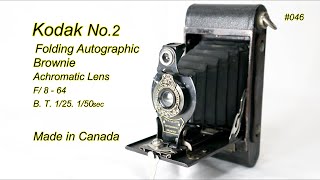 Kodak NO 2 Folding Autographic. 1920