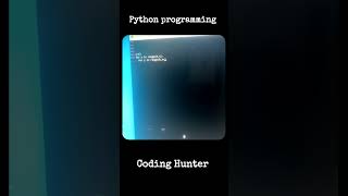 Day 06 V02 ll Coding Hunter ll Python programming pattern Tutorial ll #codeeveryday #pythontricks