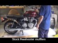 gasser customs exhaust on triumph bonneville t120