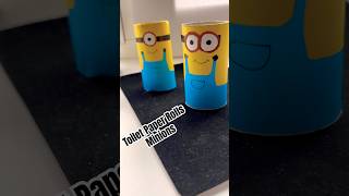 Make Your Own Minions - Easy Paper Crafts #papercraft #toiletpaperroll