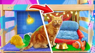 Kami Membangun Rumah Kucing! Makeover Ruang Yang Menakjubkan