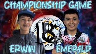 CHAMPIONSHIP GAME BATTLE FOR 65k/ EMERALD MAYORMITA 🆚 ERWIN GRACIA