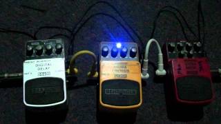 Review Behringer DD600 delay, UC200 Chorus, UM300 Metal