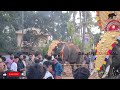 പറപ്പൂക്കാവ് പൂരത്തിനിടെ ഇടഞ്ഞ ആന. kecheri parappukkavu pooram 2023