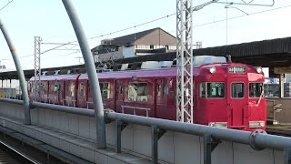 名鉄6000系6012F 普通ワンマン吉良吉田 蒲郡駅発車