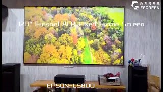 【FSCREEN】120'' Fresnel ALR Fixed Frame Projection Screen with LS800 Upgrades your Viewing Experience