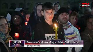 Procesiune în cinstea sfinților la Mănăstirea Nechit