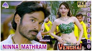 Venghai Malayalam Movie Songs | Ninne Maathram Video Song | Dhanush | Tamannaah | Devi Sri Prasad