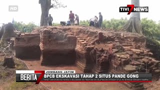 JOMBANG - BPCB Jatim Lakukan Ekskavasi Tahap Ke 2 Disitus Pande Gong