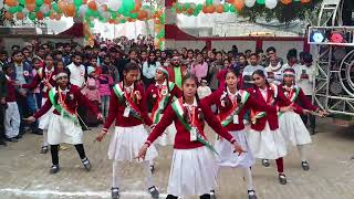 National Public School Rampur Karkhana Republic Day Program 2025 (Road Show) Class 8 Girls 🔥