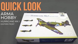 Quick look at ARMA HOBBY Hurricane Mk I Eastern Front - 1/72 scale