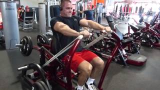 Star Trac Leverage Line Converging Chest Press Banded