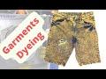 Jeans dyeing process/Dyeing effect on denim pant/Wet process on jeans/Garments Dyeing